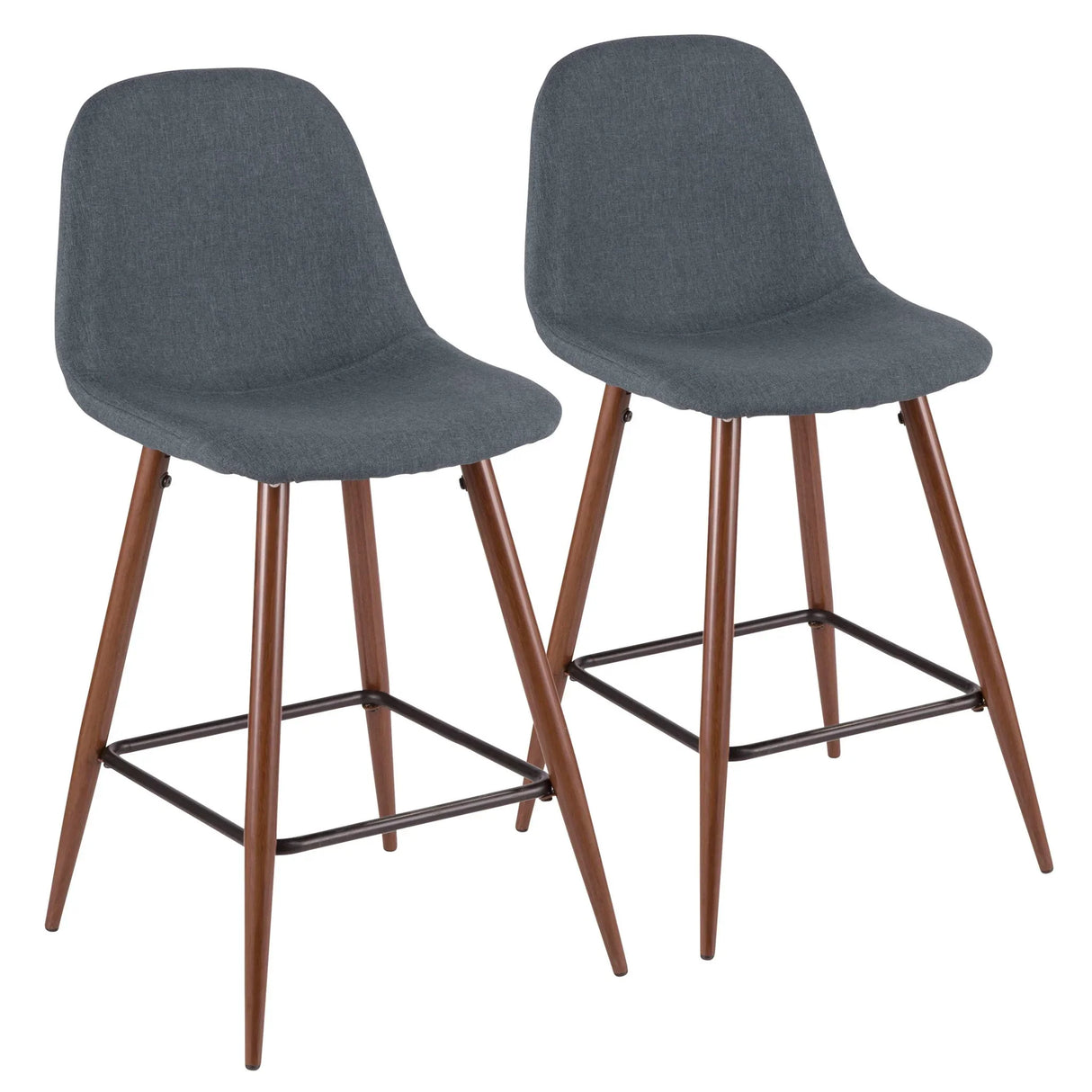 Pebble - Mid Century Modern Counter Stool (Set of 2) - Furniture Home Direct