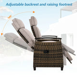 Outdoor Reclining Chaises With Built-in Storage Table - Furniture Home Direct