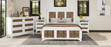 Bedroom Bundle - Queen Bed + Dresser + Two Nightstands + Rug + Faux Plant - Furniture Home Direct