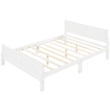 Platform Bed Frame Mattress Foundation Sleigh Bed With Headboard / Footboard / Wood Slat Suppor - Furniture Home Direct
