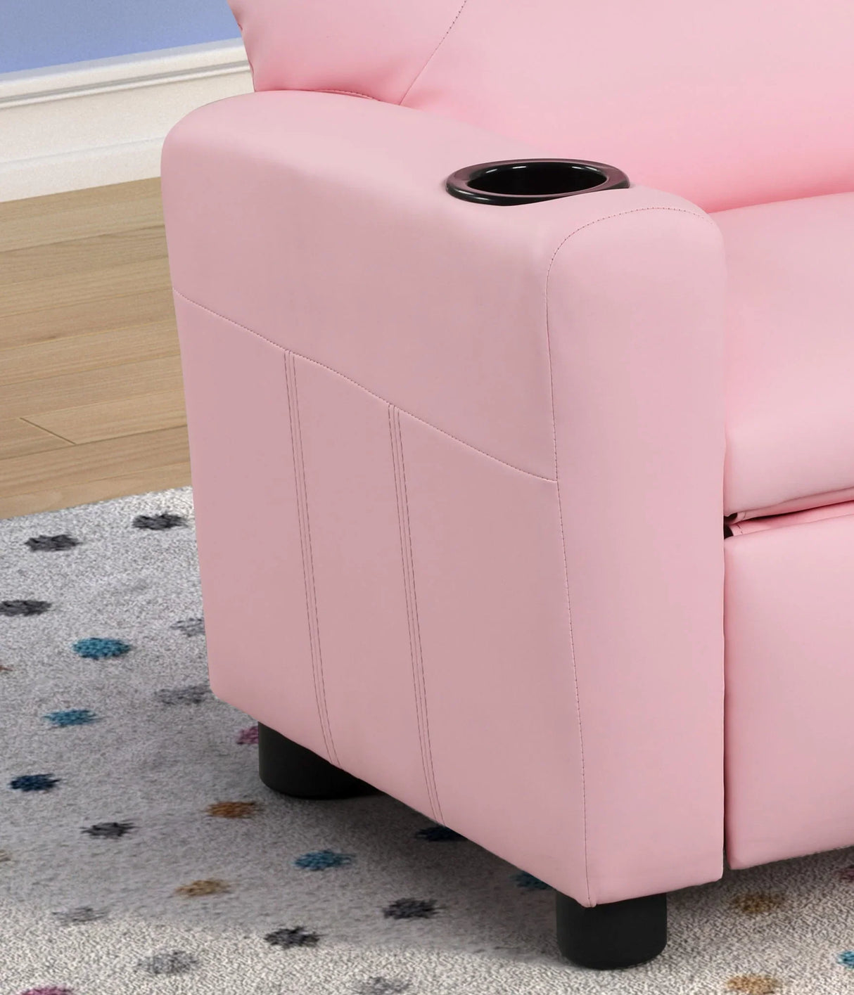 Marisa - PU Leather Kids Recliner Chair With Cupholder - Furniture Home Direct