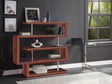 Buck II - Clear Glass, Chrome High Gloss Writing Desk With Shelf - Furniture Home Direct