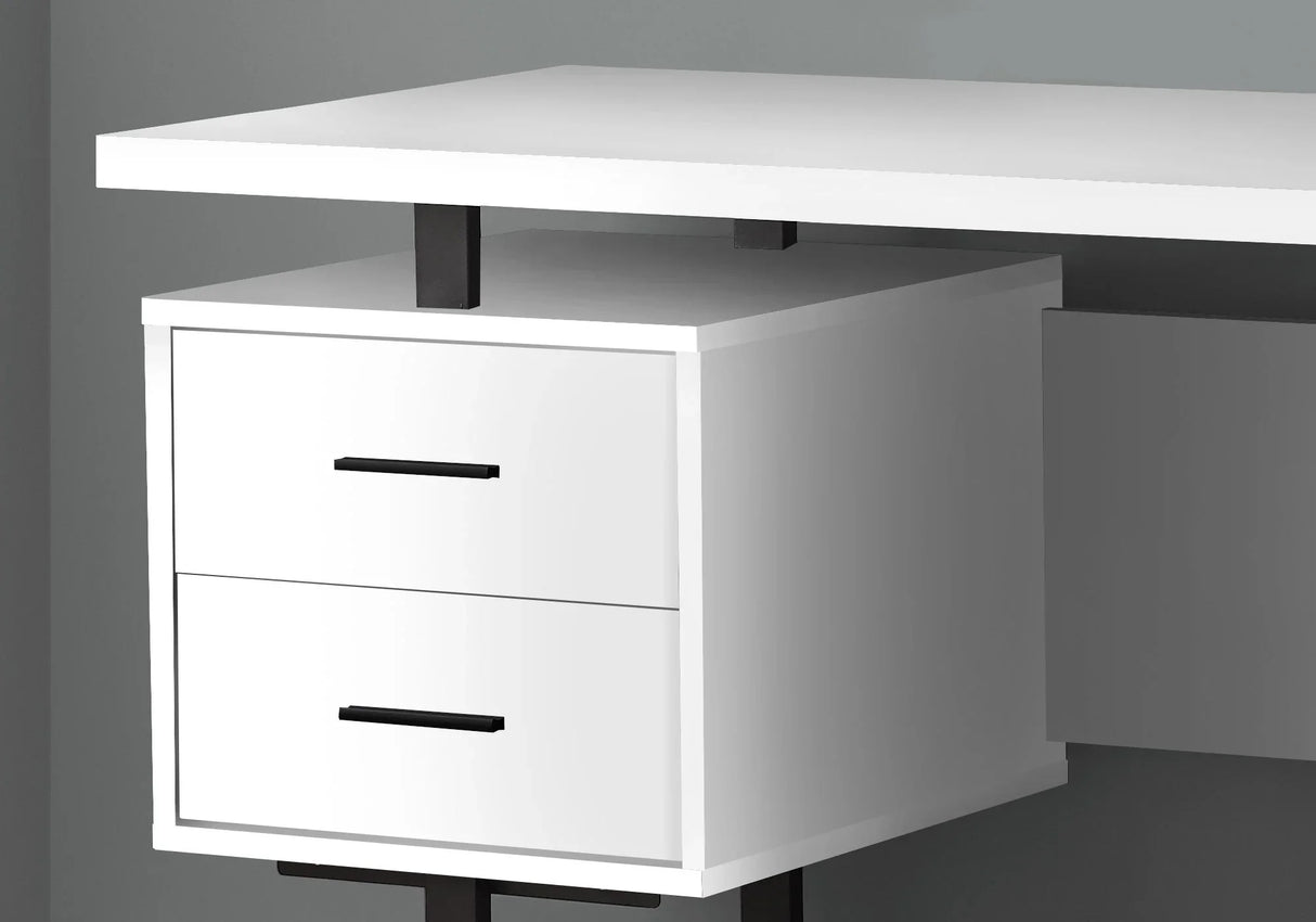 Computer Desk For Home Office, Laptop, Left, Right Set - Up, Storage Drawers, Contemporary & Modern - Furniture Home Direct