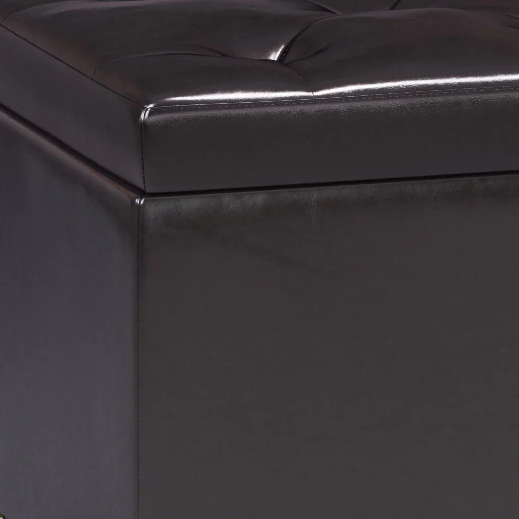 Hamilton - Upholstered Lift Top Rectangular Storage Ottoman - Furniture Home Direct