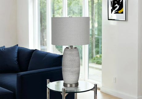 Lighting, Table Lamp, Ceramic, Modern - Gray - Furniture Home Direct