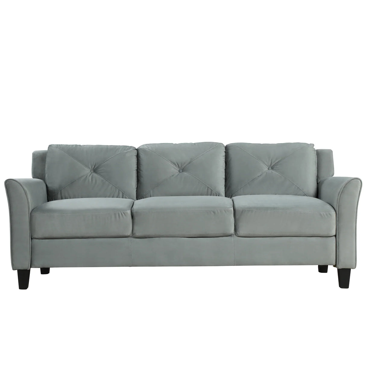 Tufted 3 Piece Living room Set Sofa, love Seat and Chair - Foam Green - Furniture Home Direct