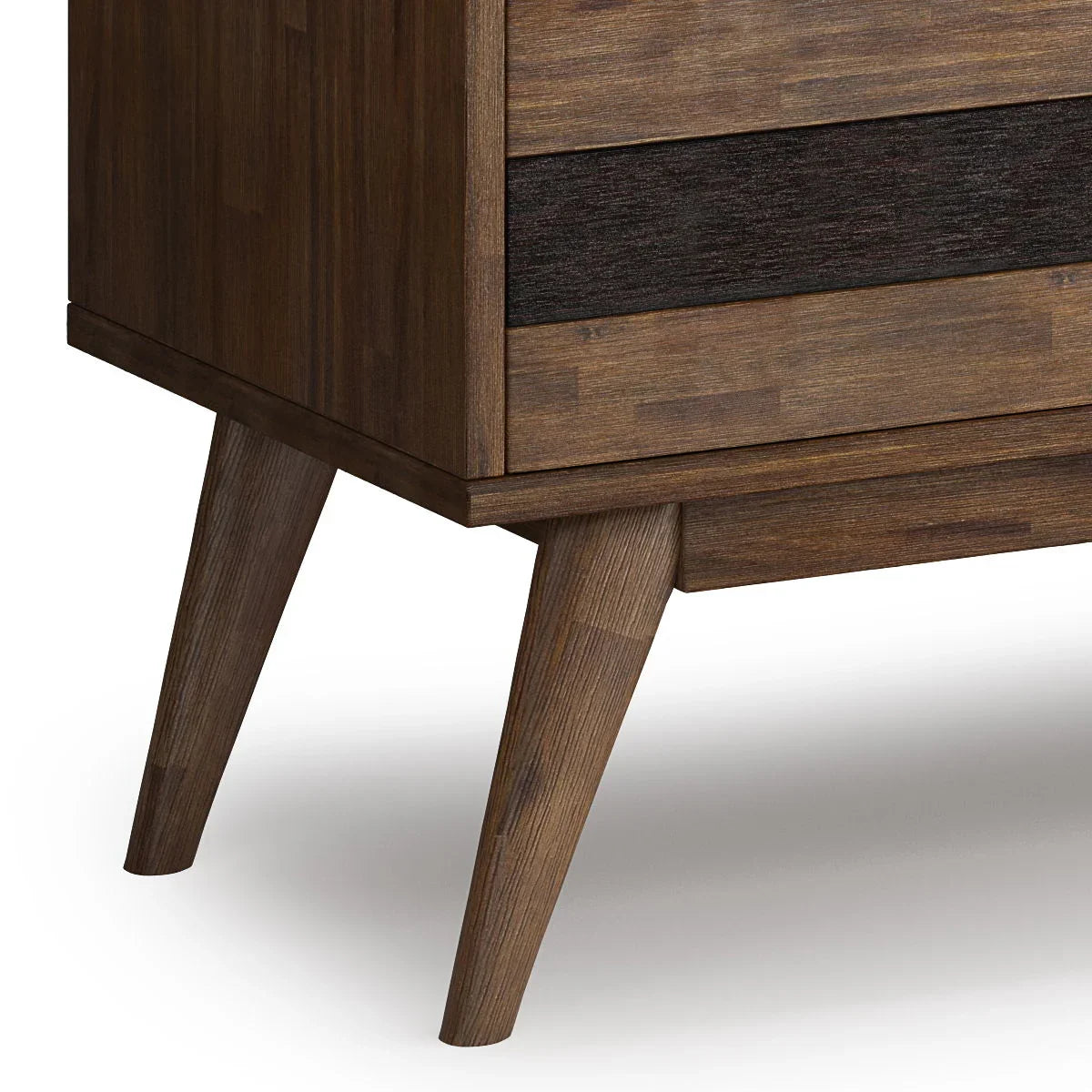 Clarkson - Low TV Stand - Rustic Natural Aged Brown - Furniture Home Direct