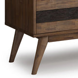 Clarkson - Low TV Stand - Rustic Natural Aged Brown - Furniture Home Direct