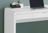 Computer Desk For Home Office, Storage Drawers, Contemporary & Modern - White - Furniture Home Direct