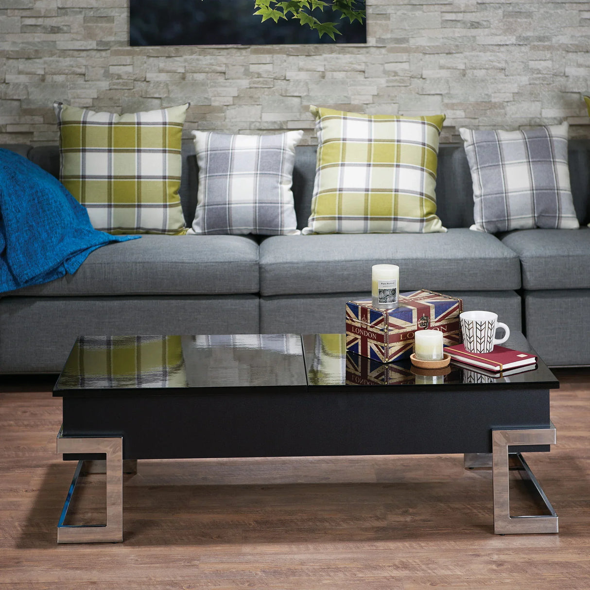 Calmam - High Gloss Coffee Table With Lift Top - Furniture Home Direct