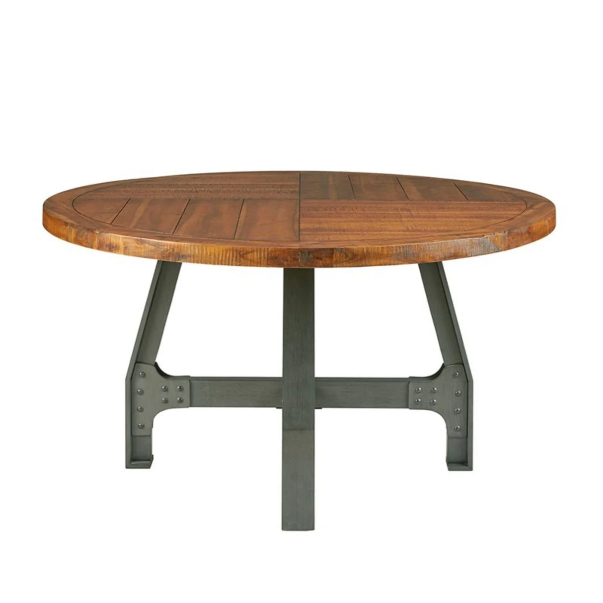 Lancaster - Round Dining / Gathering Table With Adjustable Height - Walnut - Furniture Home Direct