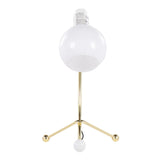 Eileen - Contemporary Task Lamp - Gold / White - Furniture Home Direct