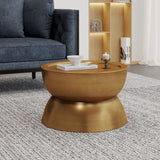 Sparling - Modern Iron Hourglass Coffee Table