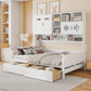 Daybed With All-In-One Cabinet And Shelf - Furniture Home Direct