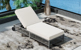 Outdoor Lounge Chair - Beige - Furniture Home Direct