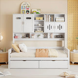Daybed With All-In-One Cabinet And Shelf - Furniture Home Direct