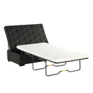 Convertible Folding Sofa Bed Ottoman With Memory Mattress And Tufted Design - Furniture Home Direct