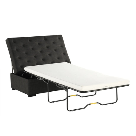 Convertible Folding Sofa Bed Ottoman With Memory Mattress And Tufted Design - Furniture Home Direct