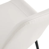 Set Of 6 White Faux Leather Dining Chairs - Furniture Home Direct