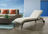 Salena - Patio Sun Lounge - Beige / Gray - Furniture Home Direct