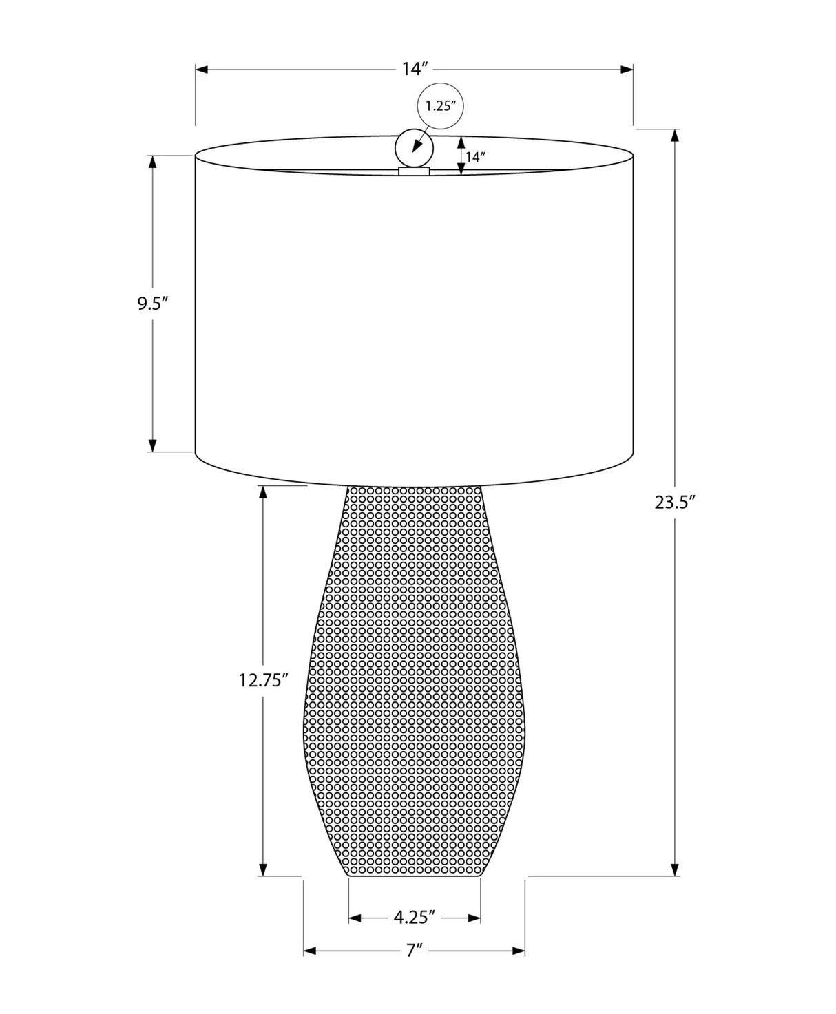 Lighting, Table Lamp, Resin, Contemporary - Gray - Furniture Home Direct