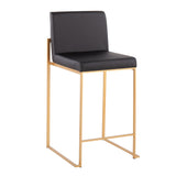 Fuji - Contemporary High Back Stylish Counter Stool - Furniture Home Direct