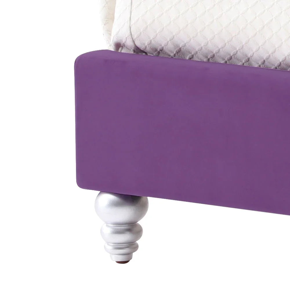 Upholstered Velvet Bed Transitional - Furniture Home Direct