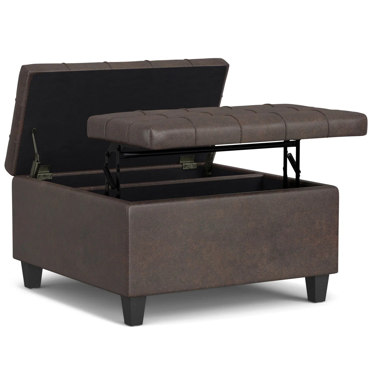 Harrison - Upholstered Coffee Table Storage Ottoman - Furniture Home Direct