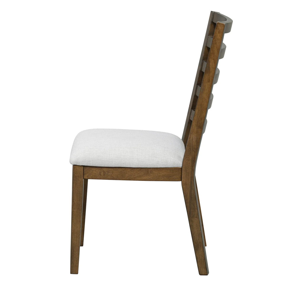 Dining Set Round Table With Four Upholstered Chairs Walnut - Furniture Home Direct