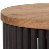 Demy - Accent Table - Natural / Black - Furniture Home Direct