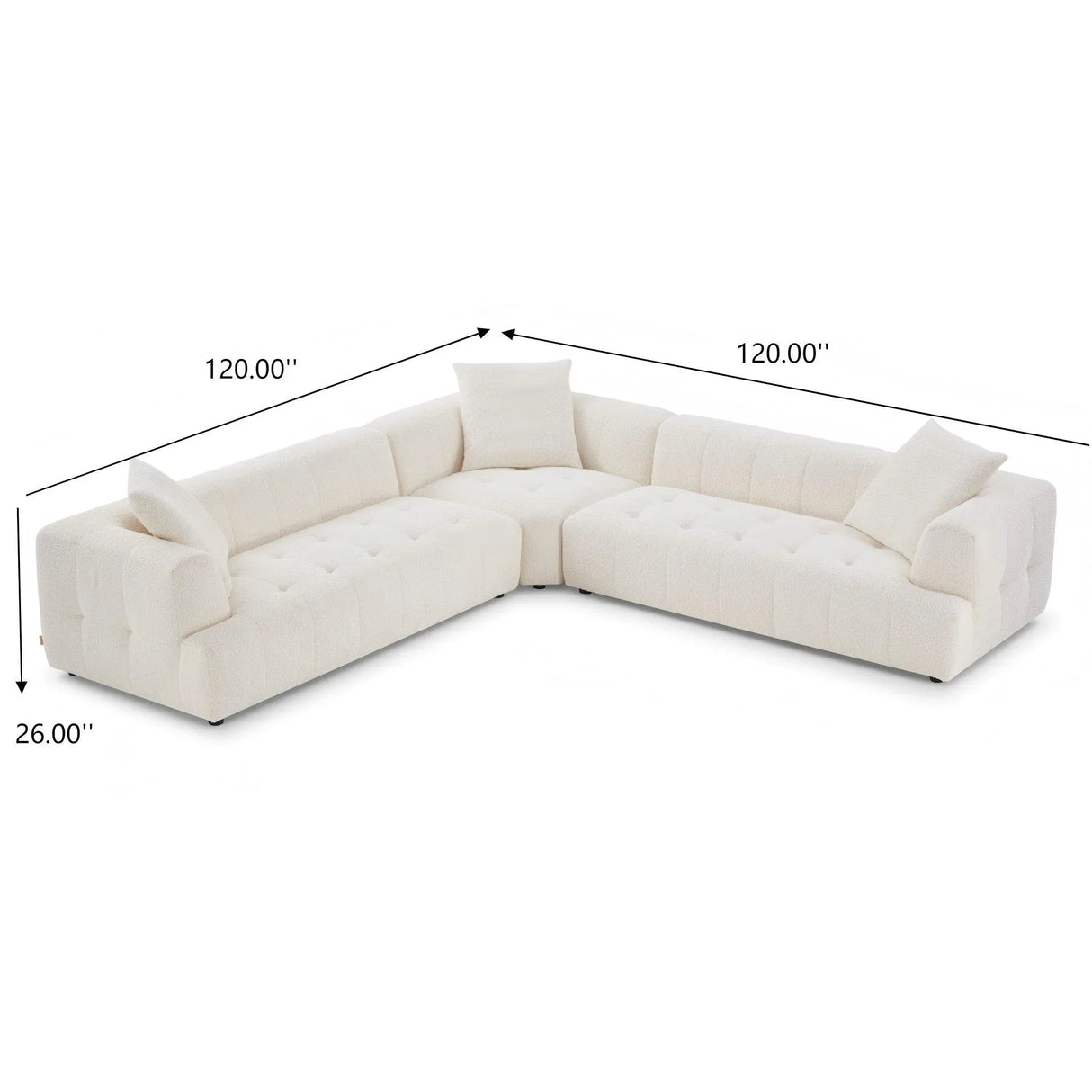 Kaynes - Elegant Upholstery Corner Sofa - Furniture Home Direct
