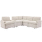 Power Recliner Corner Sofa Home Theater Reclining Sofa Sectional Couches With Storage Box, Cup Holders, USB Ports And Power Socket For Living Room - Furniture Home Direct