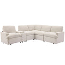 Power Recliner Corner Sofa Home Theater Reclining Sofa Sectional Couches With Storage Box, Cup Holders, USB Ports And Power Socket For Living Room - Furniture Home Direct