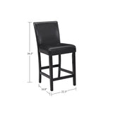 5 Piece Counter Height Dining Set With Table And Upholstered Chairs - Furniture Home Direct