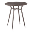 Clara - Industrial Round Dinette Table - Furniture Home Direct