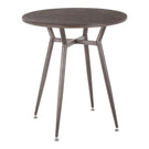 Clara - Industrial Round Dinette Table - Furniture Home Direct