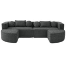 Boneless - Couch Modular Sectional Sofa With Deep Seating And Curved Design - Furniture Home Direct