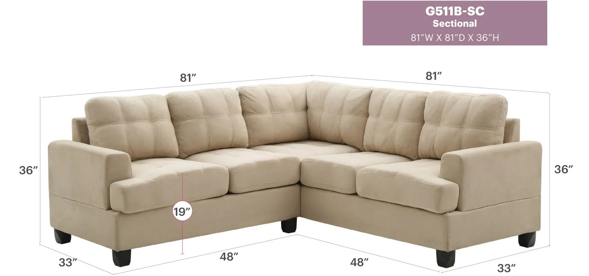 Sandridge - Sectional - Furniture Home Direct