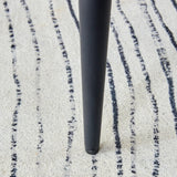 Dining Chairs Modern PU Upholstered Black Metal Legs Gray - Furniture Home Direct