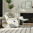 Rover - Swivel Glider Push Back Manual Recliner Arm Chair - Parchment Cream Off-White - Furniture Home Direct