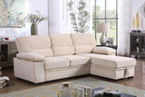 Kipling - Reversible Sleeper Sectional Sofa Chaise - Furniture Home Direct