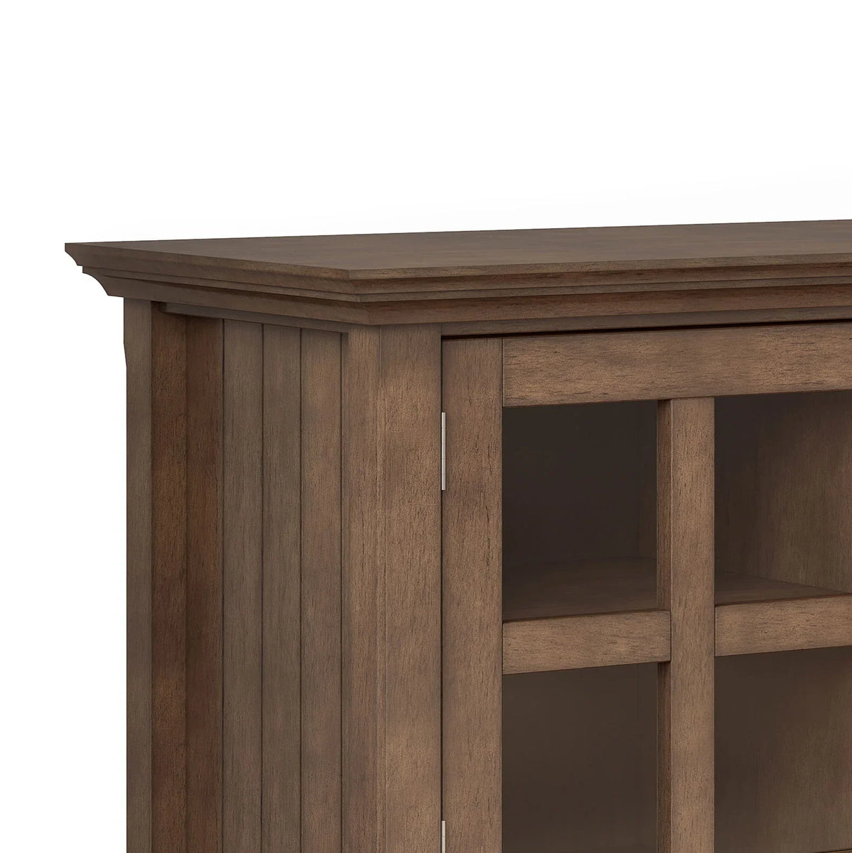 Acadian - TV Media Stand - Rustic Natural Aged Brown - Furniture Home Direct