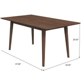 Mary - Modern Style Rectangular Dining Kitchen Table - Furniture Home Direct