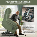 Oversized Power Lift Recliner Chai With Remote Control, Side Pocket, Spacious Seat - Furniture Home Direct