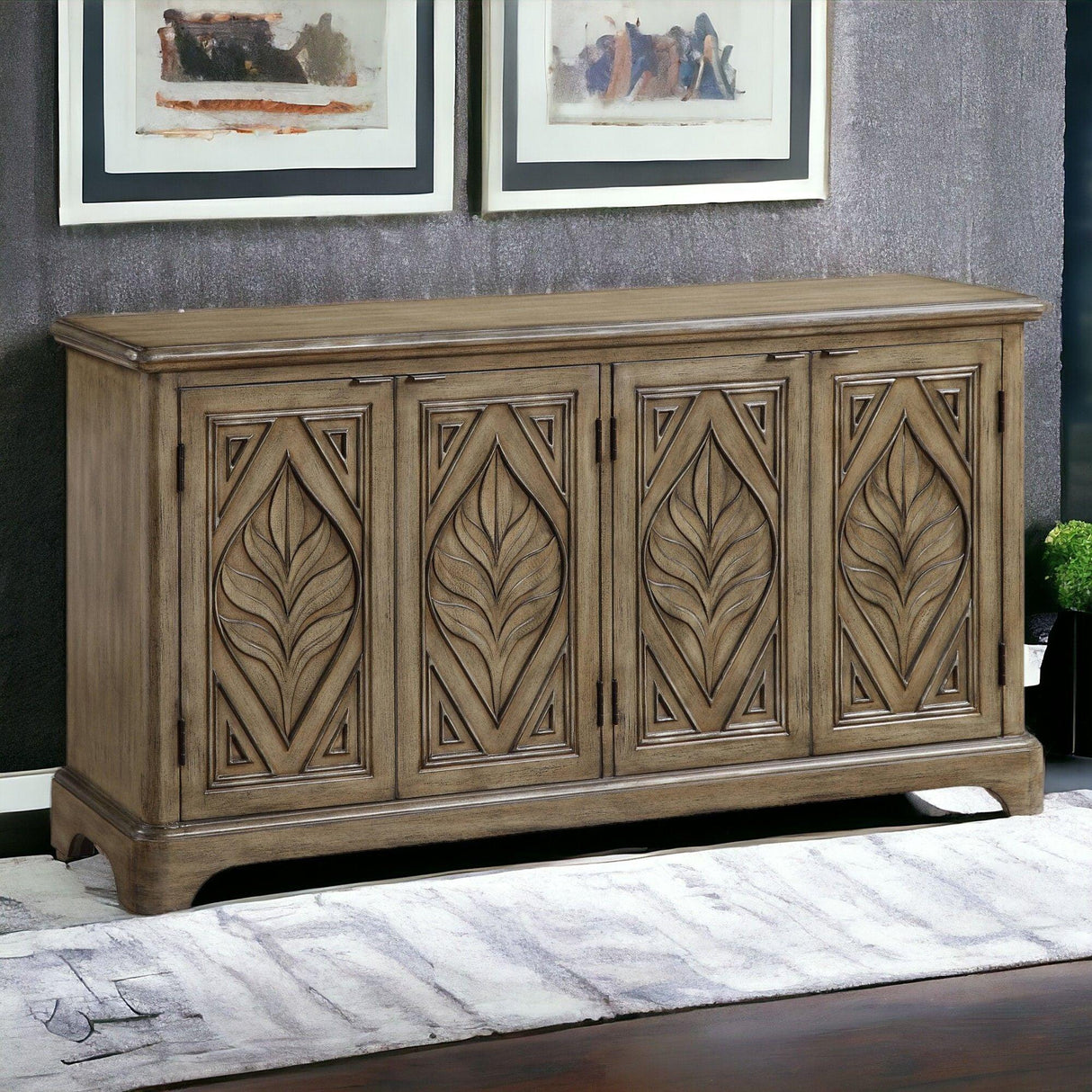 Orana - Console Cabinet - Oak - Furniture Home Direct