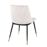 Wanda - Contemporary Chair (Set of 2) - Black / Beige - Furniture Home Direct