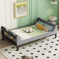 Bed With Headboard, Footboard, Safeguards, Built-In Bed-End Book Storage Rack - Furniture Home Direct