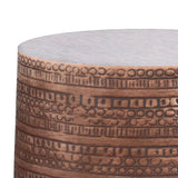 Johnsen - Handcrafted Large Metal Accent Table - Furniture Home Direct