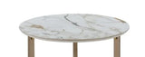 Aziz - Sintered Stone Top Round Coffee Table - Furniture Home Direct