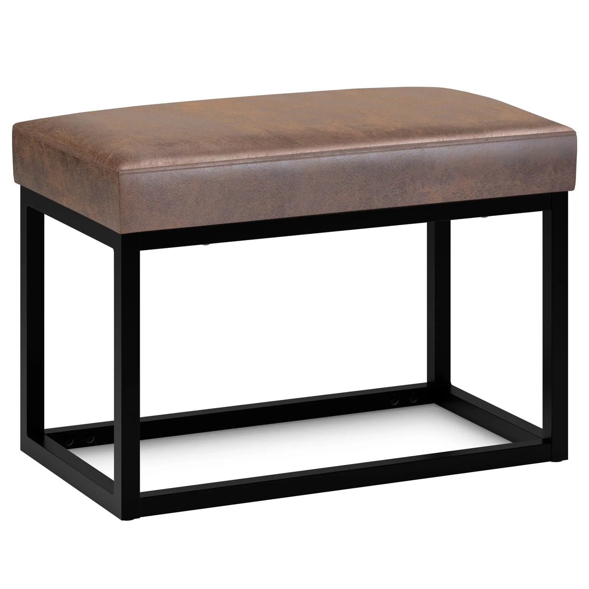 Reynolds - Small Bench - Distressed Chestnut Brown - Furniture Home Direct